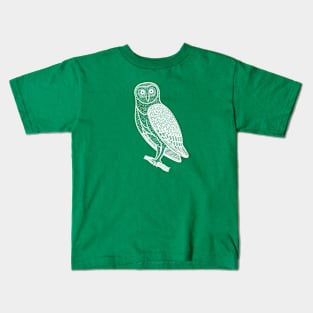 Barn Owl - detailed nocturnal bird design Kids T-Shirt
